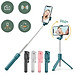 Gậy Selfie 3 Chân Kèm Đèn Trợ Sáng – Tự Sướng & Quay Video Đa Góc Độ Có Remote