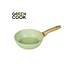 Chảo nhôm sâu men đá ceramic miệng rót Green Cook GCP231 màu xanh 10 lớp chống dính sử dụng được trên tất cả các loại bếp - greencook