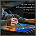 Bút cảm ứng cho Samsung galaxy Tab S6 S7 S8 S9 Plus Ultra Nillkin ISketch S3 Stylus đa năng chống tì tay, hít cạnh máy, không lo hết pin - Hàng nhập khẩu