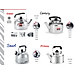 Ấm đun nước 3 lít, có còi, bằng Inox, chính hãng Zebra (Wisdom II - 113563)