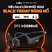Tai nghe Bluetooth truyền âm thanh qua xương Shokz OPENCOMM2/OPENCOMM2 UC - Hàng Chính Hãng