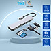 Hub chuyển đổi USB TypeC 6 trong 1 SEASY SS26, Cổng chuyển đổi HUB USB TypeC to HDMI, 1 cổng HDMI 4k UHD , 3 cổng USB 3.0, 2 khe đọc thẻ nhớ SD và TF, Kết nối nhiều thiết bị với tốc độ cao, Dùng cho Điện thoại/Laptop/PC/Macbook – Hàng chính hãng