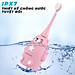 Bàn chải điện trẻ em cao cấp WaterPush, bàn chải đánh răng đầu chữ U siêu mềm và đầu bàn chải siêu mảnh giúp bé làm sạch răng