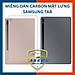 Miếng Dán Sợi Carbon 3D Bảo Vệ Mặt Sau Cho Samsung Galaxy Tab S9 FE,S10 FE - Hàng Nhập Khẩu