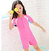 Đồ Bơi Bé Gái Hồng Xinh Tươi BBO29 MayHomes Thun Lạnh Bền Chắc Không Phai Màu Dây Khóa Trước Girl One-Piece Swimwear