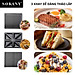 Máy kẹp nướng bánh mì 3 IN 1 SOKANY công suất cực lớn 1400W rán trứng, nướng bánh sandwich, đa năng tiện lợi - SK-BBQ852 - HÀNG CHÍNH HÃNG - DELIYA