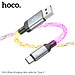 Cáp Sạc Nhanh Dành Cho Hoco U112 Shine 3A Đèn Led Đổi Màu Cổng Type C Dây Dài 1M Hàng Chính Hãng