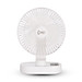 Quạt Sạc Tích Điện Để Bàn Đa Năng COMET CRF1406 6W, 3 Cấp Độ Gió, Có Đèn LED, 2 pin rời 18650 Lithium 1200mAh Để Bàn Văn Phòng - Hàng chính hãng