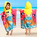 Áo choàng đi biển hàng loại I cao cấp Baby-S, Khăn choàng đi biển cho bé 2-10 tuổi nhiều họa tiết ngộ nghĩnh – SKH001