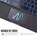 Case bao da bàn phím led không dây Bluetooth cho iPad 10.5 / iPad 10.2 inch trang bị touchPad kèm Trackpad xoay 360 độ  hiệu WIWU Waltz Rotating Keyboard (cảm ứng mượt mà, xoay và gập nhiều hướng, LED phím bấm) - hàng nhập khẩu
