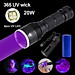 Đèn pin sạc cầm tay tia cực tím (UV) cao cấp Terino D113-UV (365nm, 20W)- Hàng chính hãng