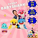 Thú nhồi bông cá mập baby shark đáng yêu - Size 30cm - Quà tặng gấu cá mập baby shark nhồi bông dễ thương - Gối ôm mềm mịn cho bé