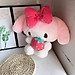 Gấu bông Melody ôm dâu đáng yêu - Size 22cm - Quà tặng gấu bông Kuromi mềm mại cao cấp - Gối ôm cho bé.