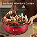 Nồi lẩu điện lòng 4L có thể tách rời Mishio MK348-Hàng chính hãng