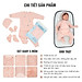 Set quần áo cài chéo 5 món vải modal làm từ sợi cây sồi siêu mềm và thoáng khí  Comfybaby size sơ sinh Newborn