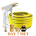 Bộ dây vòi xịt nước rửa xe, tưới cây . tăng áp 3 lần, loại 7m, 10m 206701 đầu đồng,cút đồng+ tặng khăn phượt