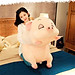 Gấu bông heo lười mắt hí, lợn buồn ngủ đáng yêu siêu hot (40cm--->100cm) vải miniso 4 chiều cao cấp mềm êm – Gối ôm heo hồng buồn ngủ, lợn mắt sụp cute