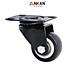 Bánh Xe Đẩy Hàng Có Bạc Đạn Và Khóa ANKAN, Bánh Xe Nhựa PVC Mini 40mm