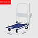 Xe đẩy hàng 4 bánh gấp gọn bánh chống ồn sàn kim loại bền bỉ