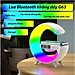 Loa Bluetooth Chữ G LED RGB, Sạc Nhanh Không Dây, Đèn Nháy Theo Nhạc, Đồng Hồ Báo Giờ Đa Chức Năng - HÀNG CHÍNH HÃNG MINIIN