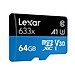 Thẻ nhớ Lexar Micro SD 64GB có Adapter Class 10 - Hàng Chính Hãng