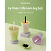 Ly nhựa 2 lớp Bubble Tea Cold Cup LocknLock HAP529 - Kèm ống hút - Dung tích 720ml