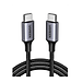 Cáp sạc USB Type-C to Type-C Ugreen 50150 hỗ trợ sạc nhanh 60W, truyền dữ liệu 480Mbps - Hàng Chính Hãng