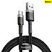 Cáp sạc nhanh, truyền dữ liệu tốc độ cao Baseus Cafule Type C v2 cho Samsung / Xiaomi/ Huawei/ Oppo/Nokia ( max 3A, Sạc nhanh Quick charge 3.0, Siêu bền) - Hàng chính hãng