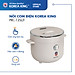 PRC-12SLJT_W Nồi cơm điện Korea King (có chức năng tách đường, dung tích 1.2L, công suất 400 W, mặt kính trắng)-Hàng chính hãng