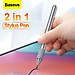Bút cảm Baseus Golden Cudgel Capacitive Stylus Pen ACPCL 2 ứng điện dung  trong 1- Hàng chính hãng