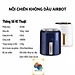 Nồi chiên không dầu Airbot AF480 dung tích 4.8 Lít, công nghệ gió xoáy 3D turbo, chống dính và tự động bật/tắt an toàn, có hẹn giờ, hàng chính hãng