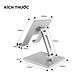 Stand/ Giá Đỡ iPad, Máy Tính Bảng, Tablet Nhôm Cao Cấp Có Thể Nâng Độ Cao, Chỉnh Góc Nghiêng, Gấp Gọn Lucas MT900 - Hàng Chính Hãng