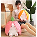Gấu bông thỏ cà rốt 2 in 1, thú nhồi bông dâu cosplay cao cấp