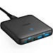 Adapter sạc Anker 4 cổng 63W / 45W GaN + PIQ 3.0 PowerPort Atom III Slim Tích Hợp USB Type-C - A2046 - Hàng chính hãng