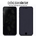Miếng Dán Cường Lực Chống Vân Tay Cho Iphone 6/6s – Kính Cường Lực Nhám, Full Màn Hình - Màu Đen – Hàng Chính Hãng