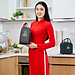 Bộ túi hộp cơm thủy tinh COBA'COOK. Gồm 3 hộp 400ml và 1 túi giữ nhiệt với 2 khóa kéo tiện dụng- CCR43BL