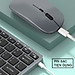 Bộ Bàn phím chuột không dây mini W616 - pin sạc - đa kết nối bluetooth 5.0 + 3.0 + Usb wireless 2.4G hàng nhập khẩu