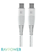 Bộ Củ Sạc Nhanh Type C 30W Cho iPhone 15, iP16, Cho SamSung RAVPower RP-PC120 Và Cáp Type C to C RP-CB047 - Hàng Chính Hãng