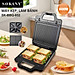 Máy kẹp nướng bánh mì 3 IN 1 SOKANY công suất cực lớn 1400W rán trứng, nướng bánh sandwich, đa năng tiện lợi - SK-BBQ852 - HÀNG CHÍNH HÃNG - DELIYA