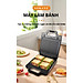 Máy kẹp nướng bánh mì 3 IN 1 SOKANY công suất cực lớn 1400W rán trứng, nướng bánh sandwich, đa năng tiện lợi - SK-BBQ852 - HÀNG CHÍNH HÃNG - DELIYA