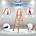 Thang Ghế Nikawa NKS-04 - 4 Bậc - 92cm - Màu Cam