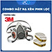 Mặt nạ chống hóa chất 3M 6100/6200 + Phin Lọc 3M 6006 lọc hơi hữu cơ vô cơ, phun sơn, phun xịt thuốc sâu, axit