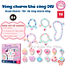 Đồ chơi vòng tay charm chính hãng TOI - Vòng tay thủ công cho bé gái DIY 3 chủ đề bé tự xỏ dây luồn hạt