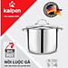 Nồi luộc gà inox 304 cao cấp 5 đáy Kalpen Lermat dung tích 12L/15L, bảo hành 5 năm chuẩn Đức