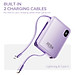 Pin sạc dự phòng mini tích hợp dây sạc Rockspace Y11 sạc nhanh 22.5w dung lương 10000mAh - Hàng chính hãng bảo hành 12 tháng