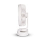 Quạt Sạc Tích Điện Để Bàn Đa Năng COMET CRF1406 6W, 3 Cấp Độ Gió, Có Đèn LED, 2 pin rời 18650 Lithium 1200mAh Để Bàn Văn Phòng - Hàng chính hãng