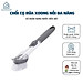 Bàn Chải Đa Năng 2in1 - Chổi Cọ Xịt Nước  Chà Xoong Nồi, Cọ Rửa Chén Bát Cán Dài Tiện Lợi - Hàng Loại 1- Chính Hãng MINIIIN - Tặng 2 miếng bọt biển rửa