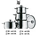 Bộ Nồi WMF DIADEM PLUS 4 Món Chất Liệu Thép Không Gỉ Cromargan - Sử Dụng Cho Mọi Loại Bếp, Bảo Hành 24 Tháng 0730046040