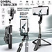 Gậy chụp hình selfie quay phim chống rung kiêm tripod đa năng 2 in 1 kèm remote bluetooth không dây hiệu HOTCASE Gimbal Stablizer L08 hỗ trợ nhiều mức thay đổi độ dài, tripod 3 chân chắc chắn, xoay 360 độ - Hàng nhập khẩu