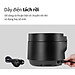 Nồi cơm điện Locknlock EJR346BLK (Giữ ấm 24h - 5 chế độ nấu - lòng nồi chống dính) 1.2 Lít - Black - Hàng chính hãng